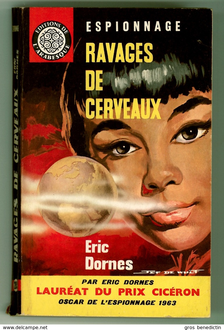 Espionnage - Eric Dornes - "Ravages De Cerveaux" - 1963 - L'Arabesque - #Ben&Arab&Div - Editions De L'Arabesque