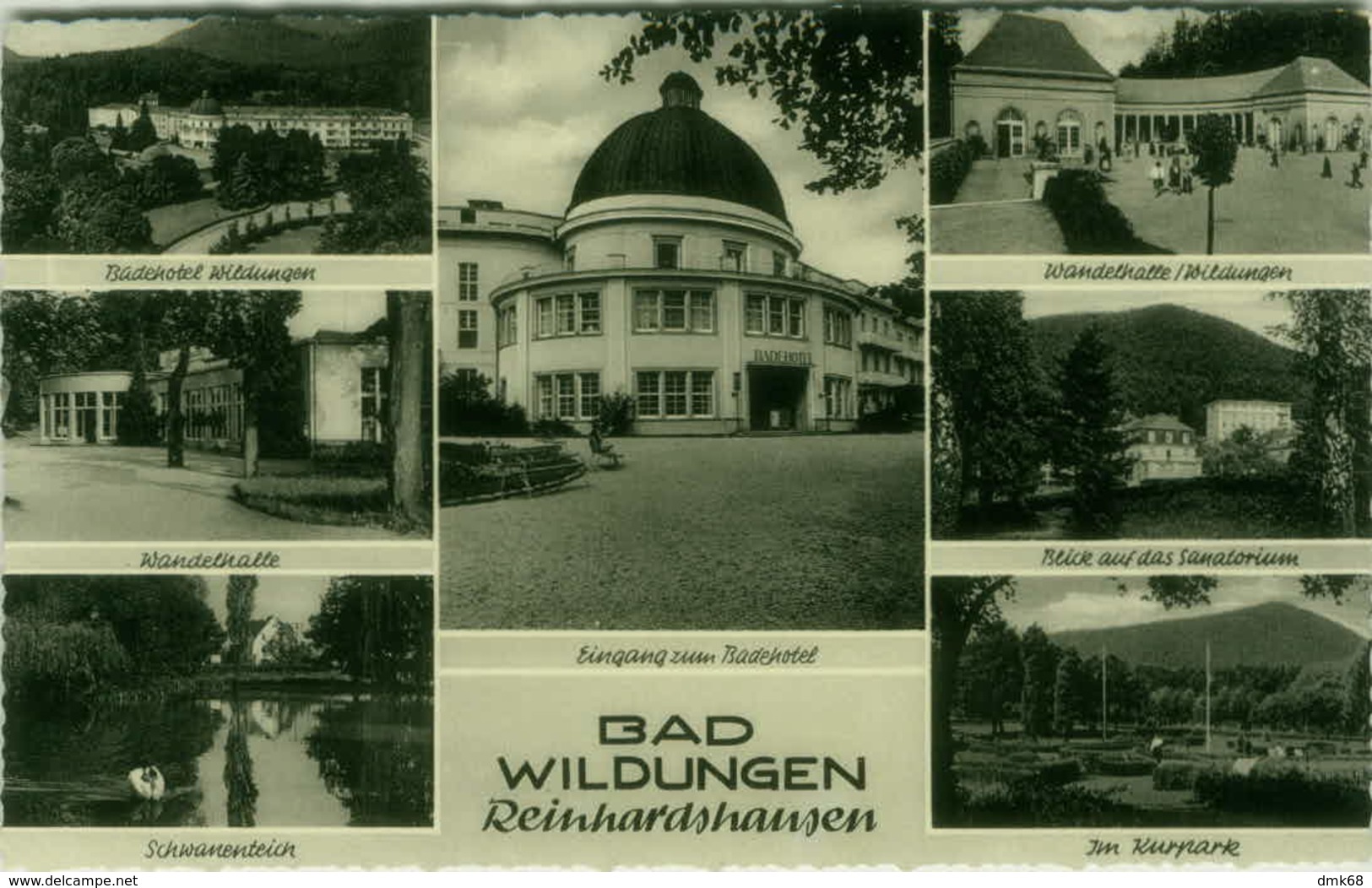 AK GERMANY -  BAD WILDUNGEN - 6 VINTAGE POSTCARDS - 1950s (BG1870)