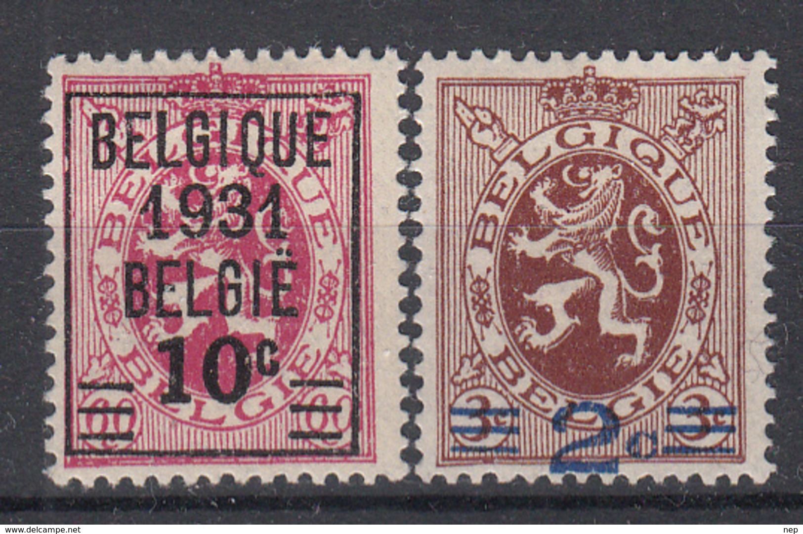 BELGIË - OBP - 1932 - Nr 333/34 - MH* - Neufs