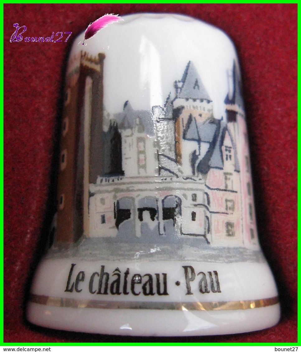 Dé à Coudre Le Château De Pau Thimble Fingerhut #8 - Ditali Da Cucito