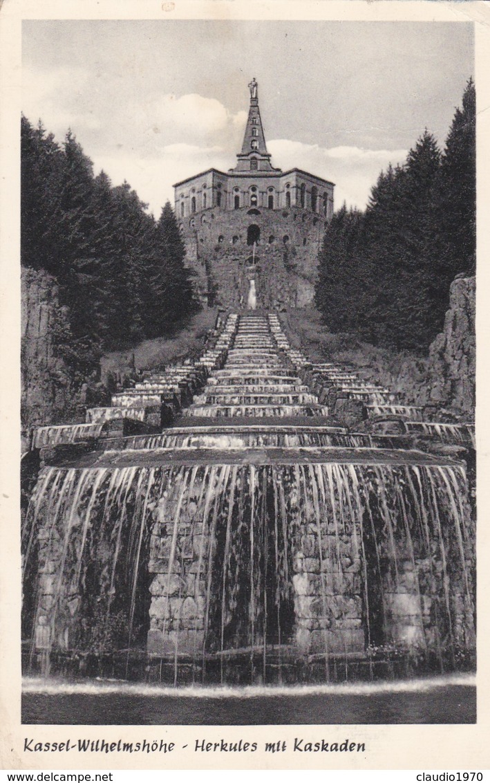 CARTOLINA -  POSTCARD - GERMANIA - KASSEL - WILHELMSHOKE - HERRULES MIT KASRADEN - Kassel