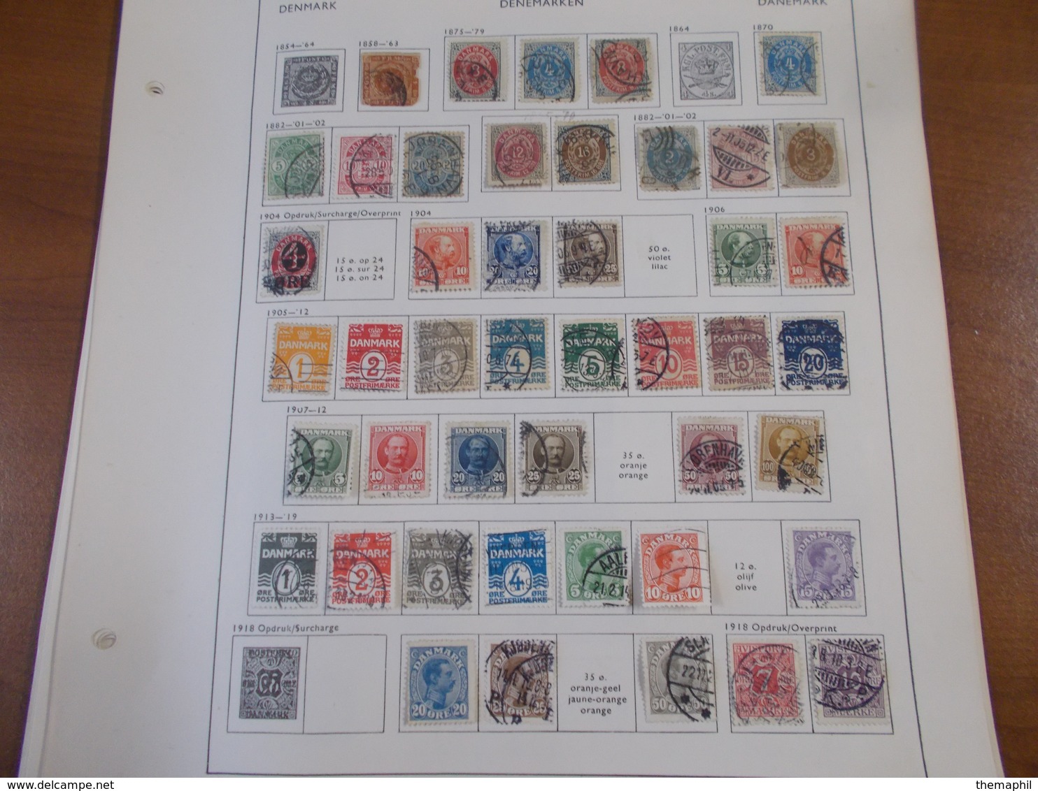 Lot N° 649 DANEMARK Collection Neufs Ou Obl. Sur Page D'albums .. No Paypal - Sammlungen (im Alben)