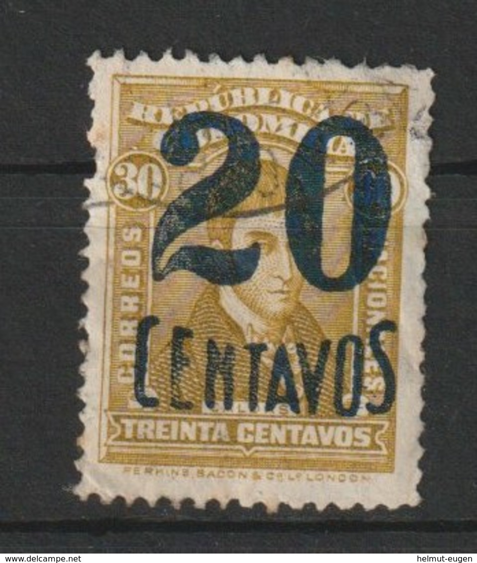 MiNr. 320  Kolumbien 1932, 20. Jan. Freimarken. MiNr. 298 Und 300 Mit Aufdruck Des Neuen Wertes. - Colombia