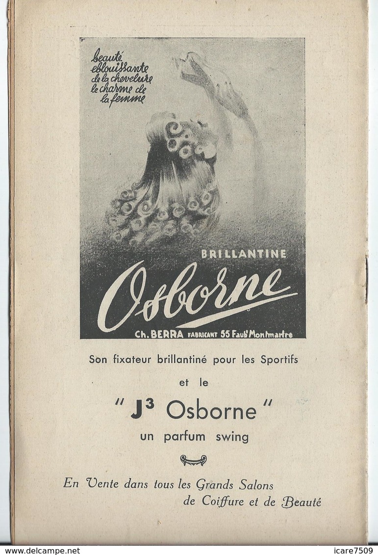 PARIS - BOXE au Palais de Glace  - 12 pages nombreuses Pub. dont Banania et Bons du Trésor