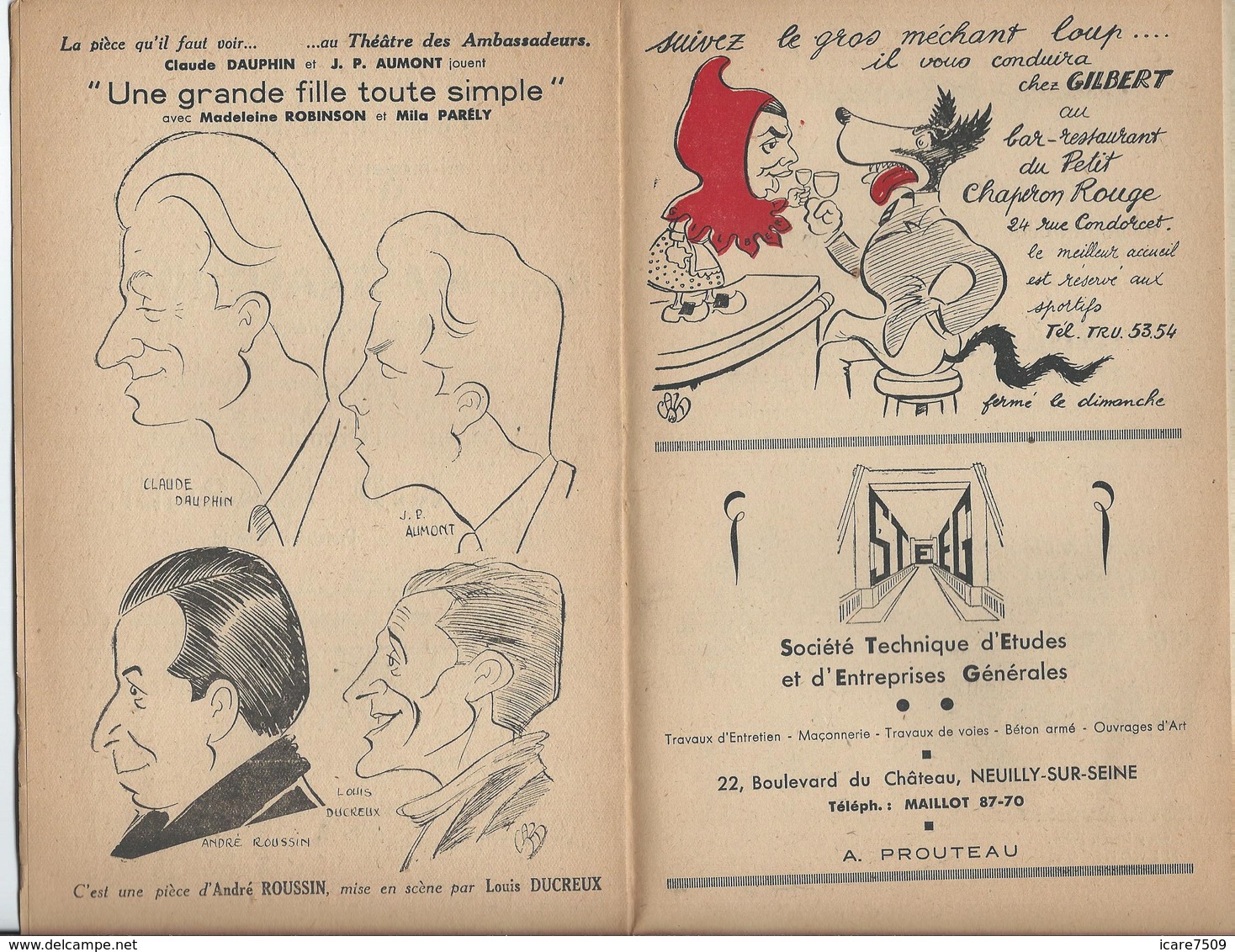 PARIS - BOXE Au Palais De Glace  - 12 Pages Nombreuses Pub. Dont Banania Et Loterie Nationale - Programs