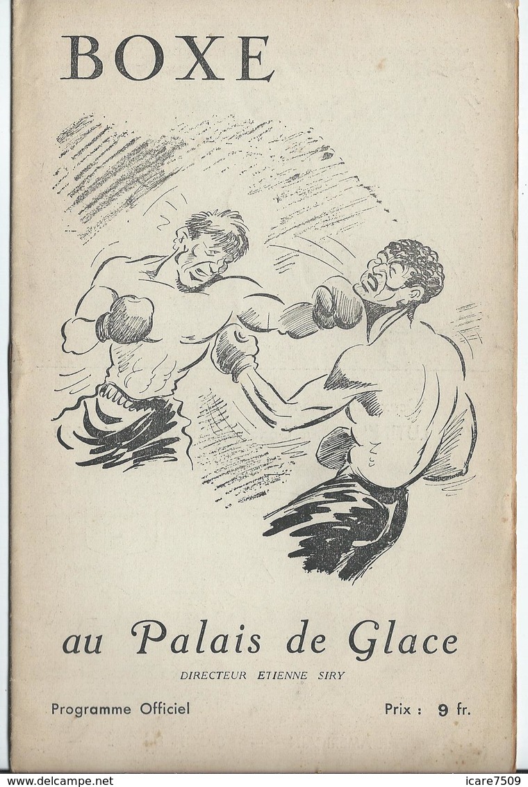 PARIS - BOXE Au Palais De Glace, Réunion Du 18 Février  - 12 Pages Nombreuses Pub. Dont Banania Et Bar Américain - Programmes