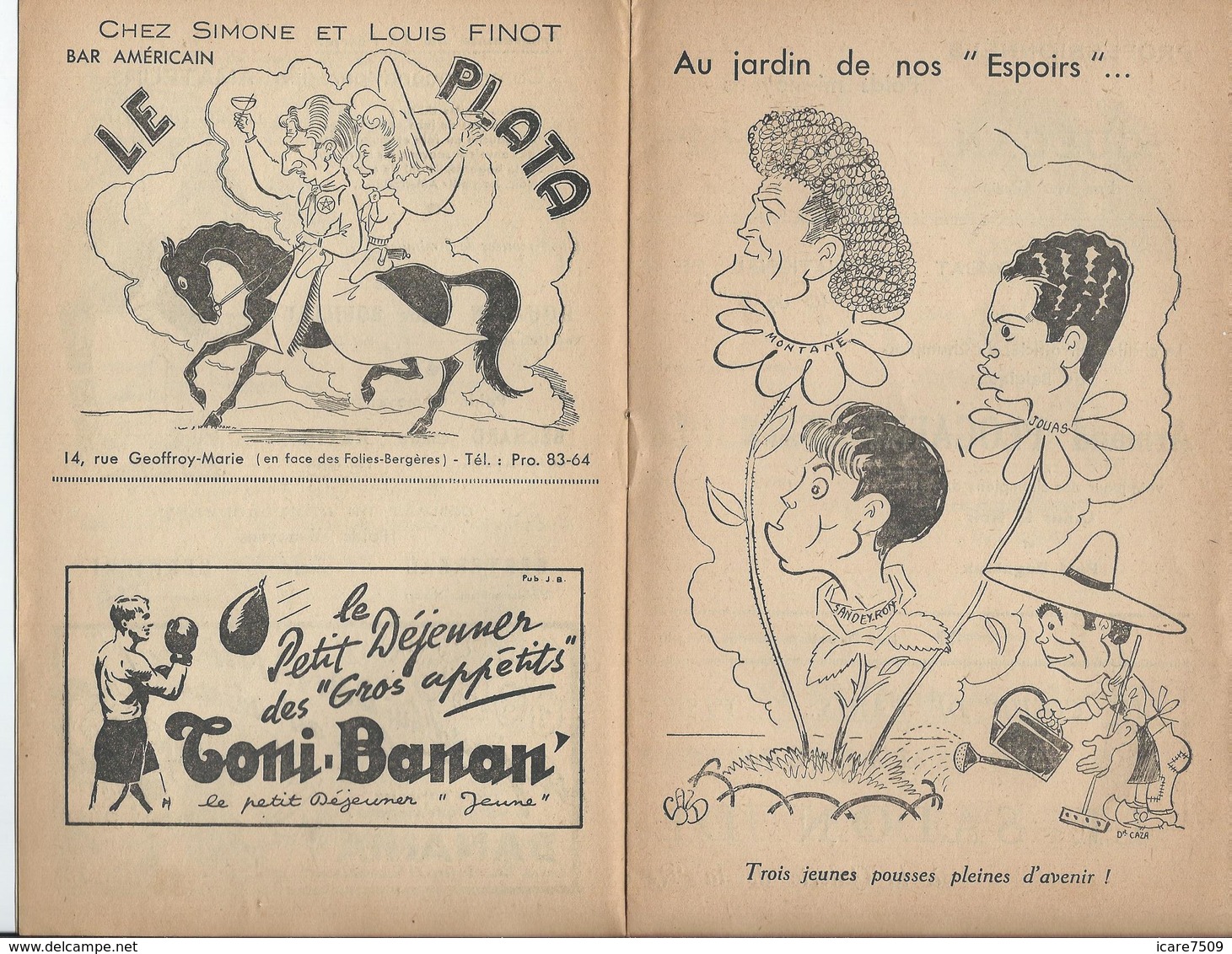 PARIS - BOXE Au Palais De Glace, Réunion Du 18 Février  - 12 Pages Nombreuses Pub. Dont Banania Et Bar Américain - Programmes