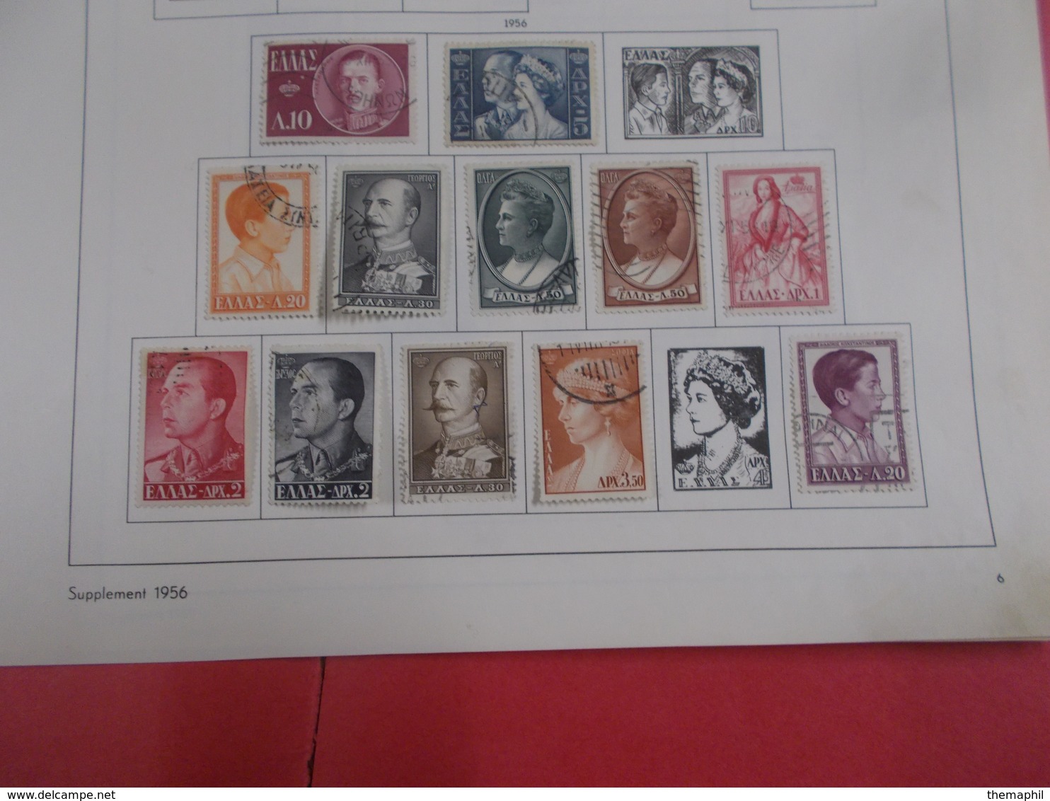 lot n° 642 GRECE collection neufs ou obl. sur page d'albums .. no paypal