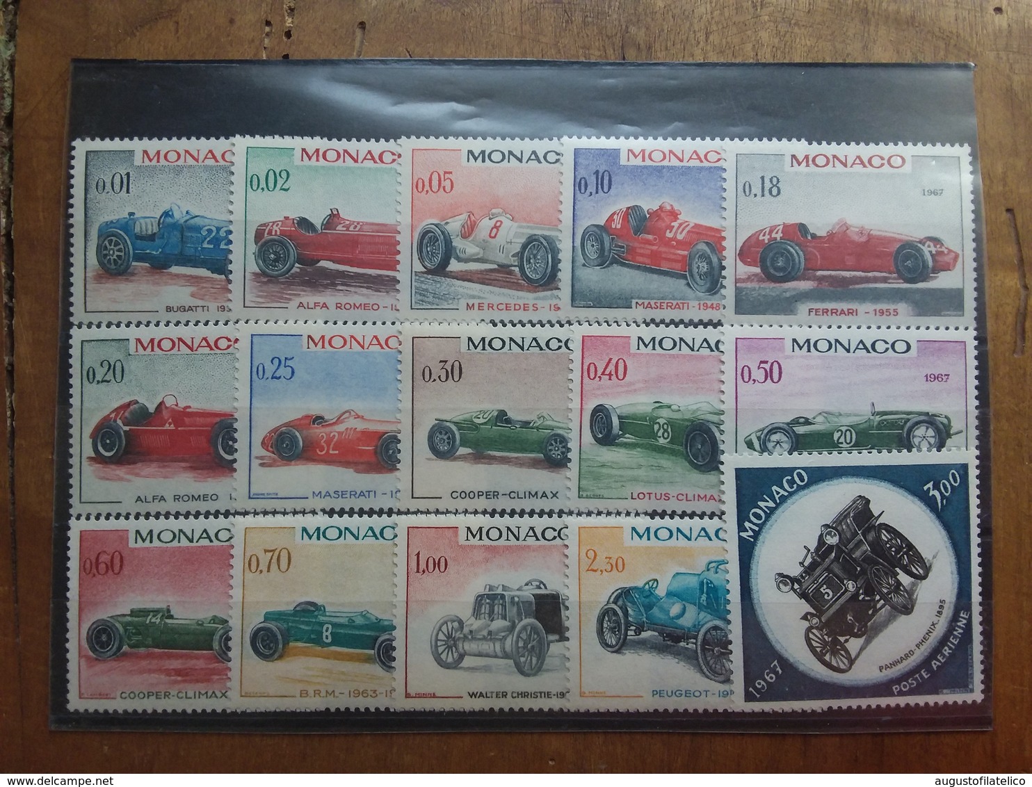 MONACO Anni '60 - Automobili Da Corsa Nn. 708/21+A91 Nuovi ** + Spese Postali - Neufs