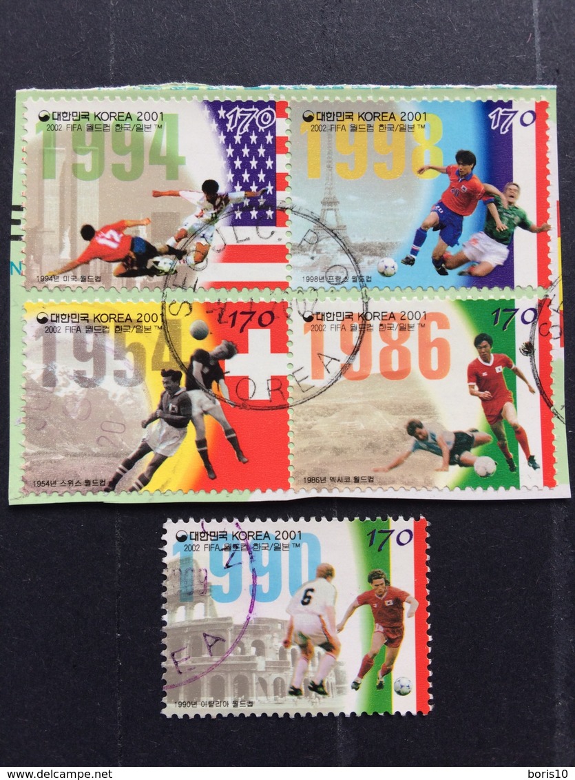 Korea, South Used 2001, 2002 Football World Cup - Japand And South Korea - Soccer - Corée Du Sud