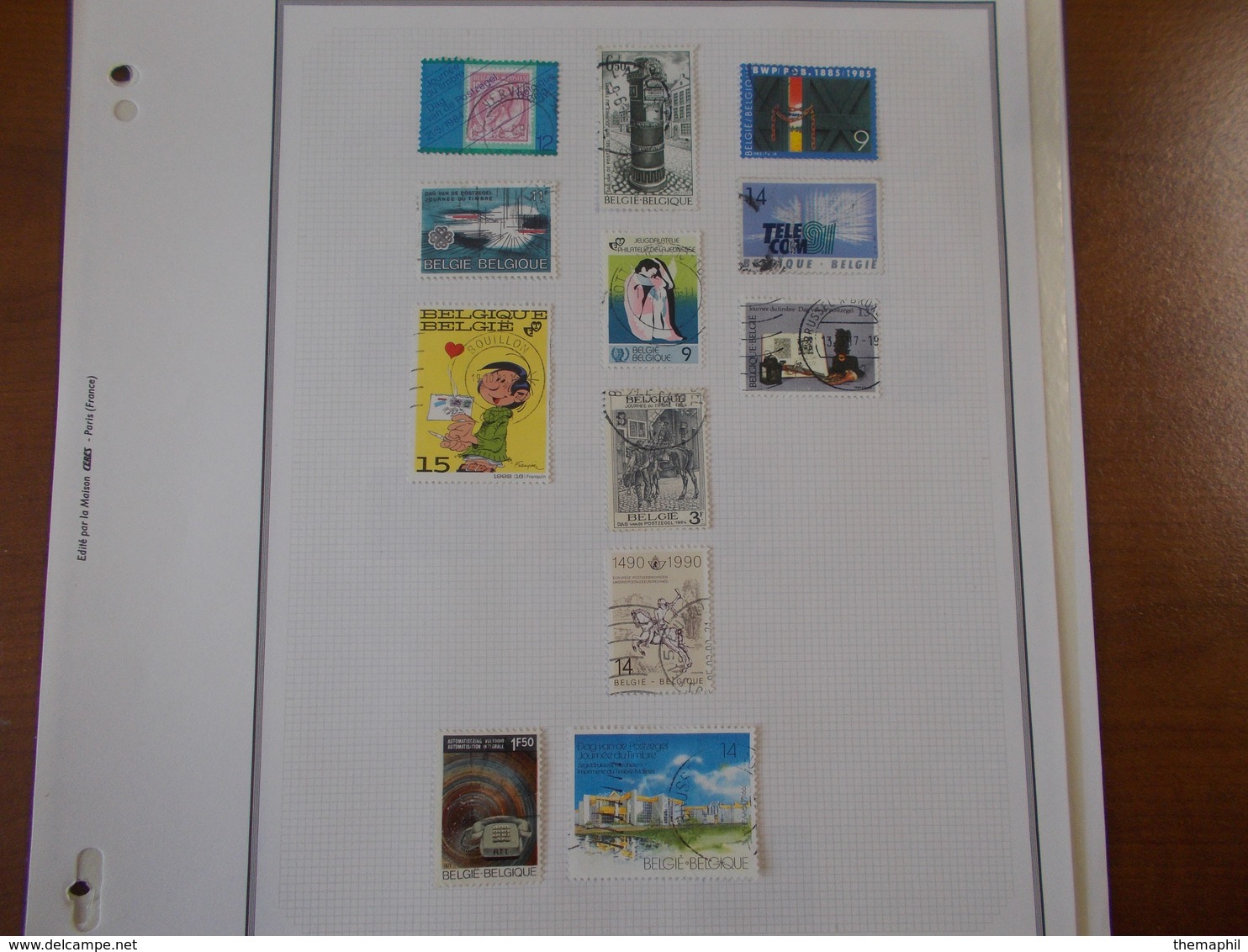 lot n° 638 BELGIQUE collection neufs ou obl. sur page d'albums .. no paypal