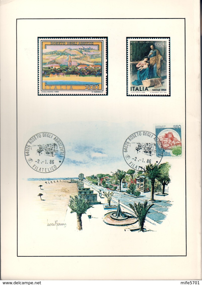 ABRUZZOPHIL ROSETO '91 - GIORNATA NAZIONALE DELLA FILATELIA SELEZIONE REGIONALE 22/23 LUGLIO 1991 - Briefmarkenaustellung