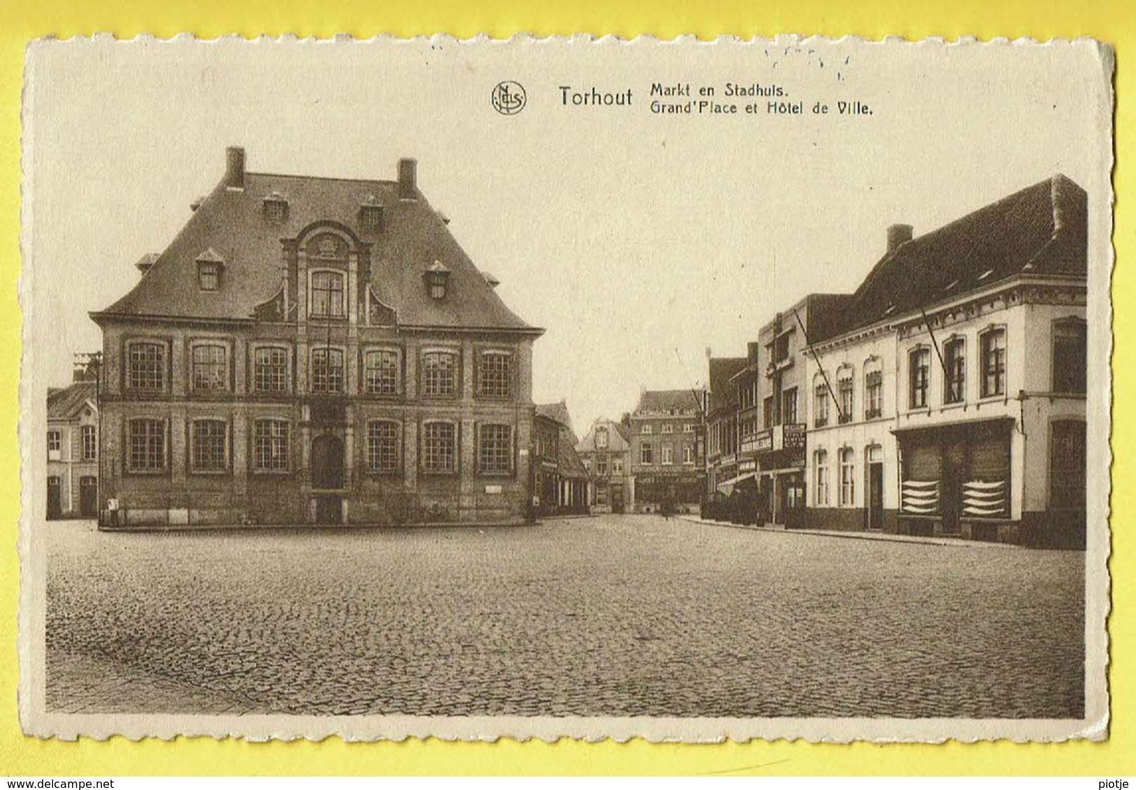 * Torhout - Thourout * (Nels, Drukkerij Firma Becelaere) Markt En Stadhuis, Grand'Place Et Hotel De Ville, Rare - Torhout