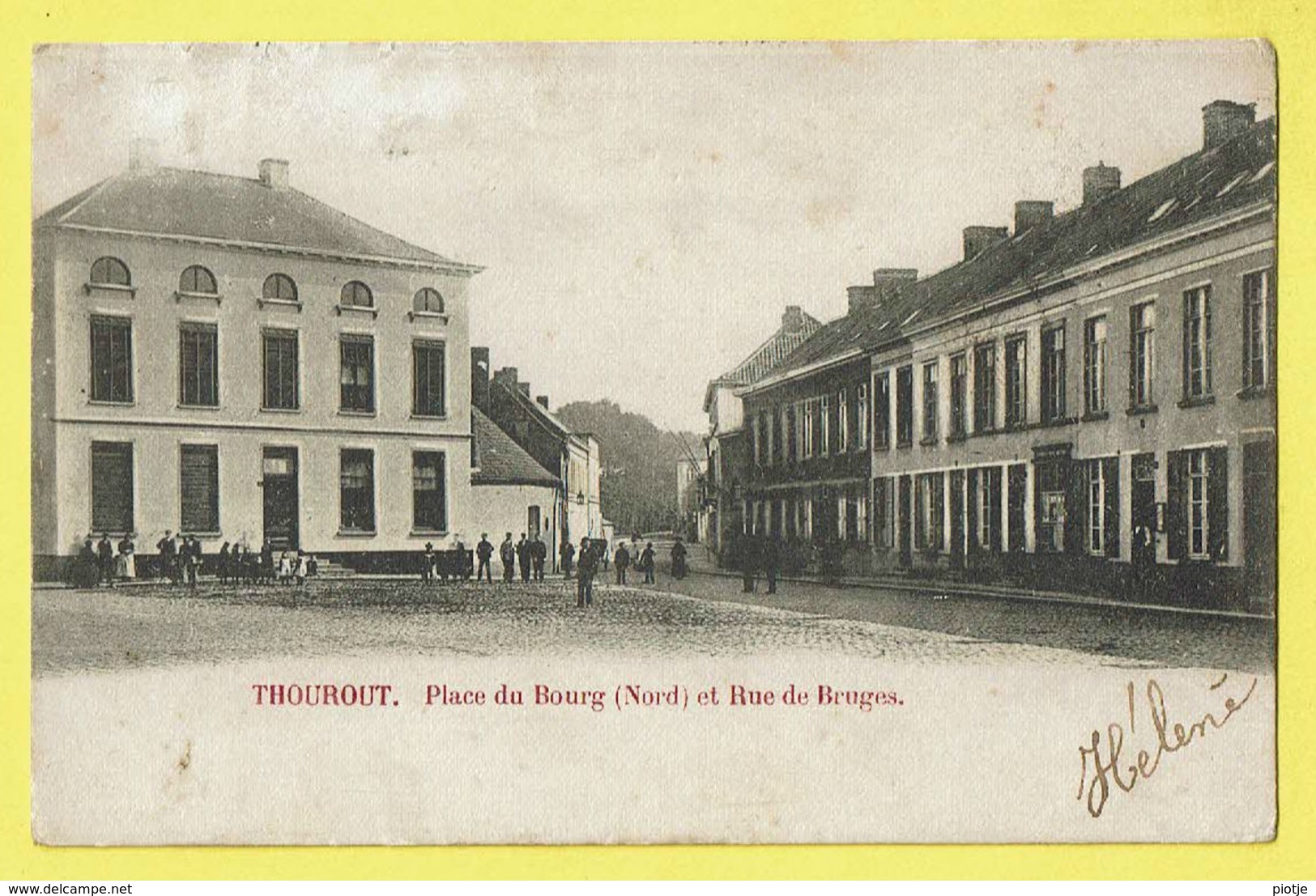 * Torhout - Thourout * (Wereldpostvereeniging) Place Du Bourg Nord Et Rue De Bruges, Animée, Rare, Unique, TOP - Torhout