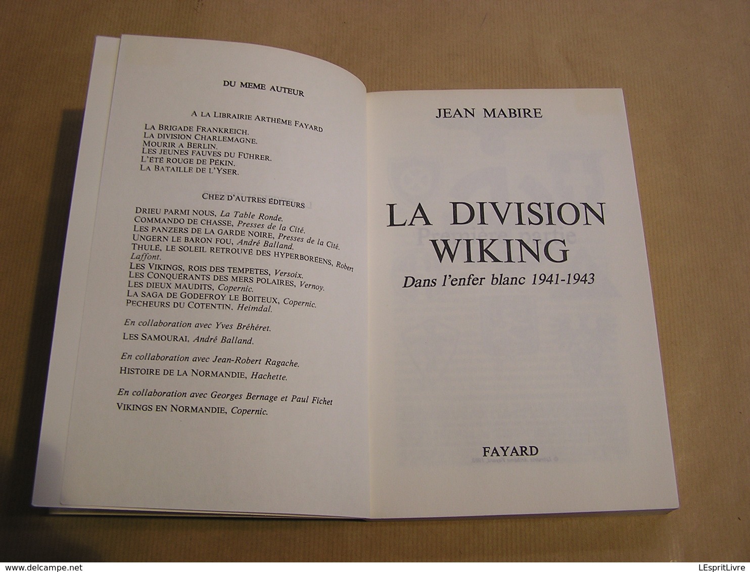 LA DIVISION WIKING Dans L'Enfer Blanc 1941 1943 Guerre 1940 1945 Waffen SS Nazis Armée 3 ème Reich Front Est Russie - Guerra 1939-45