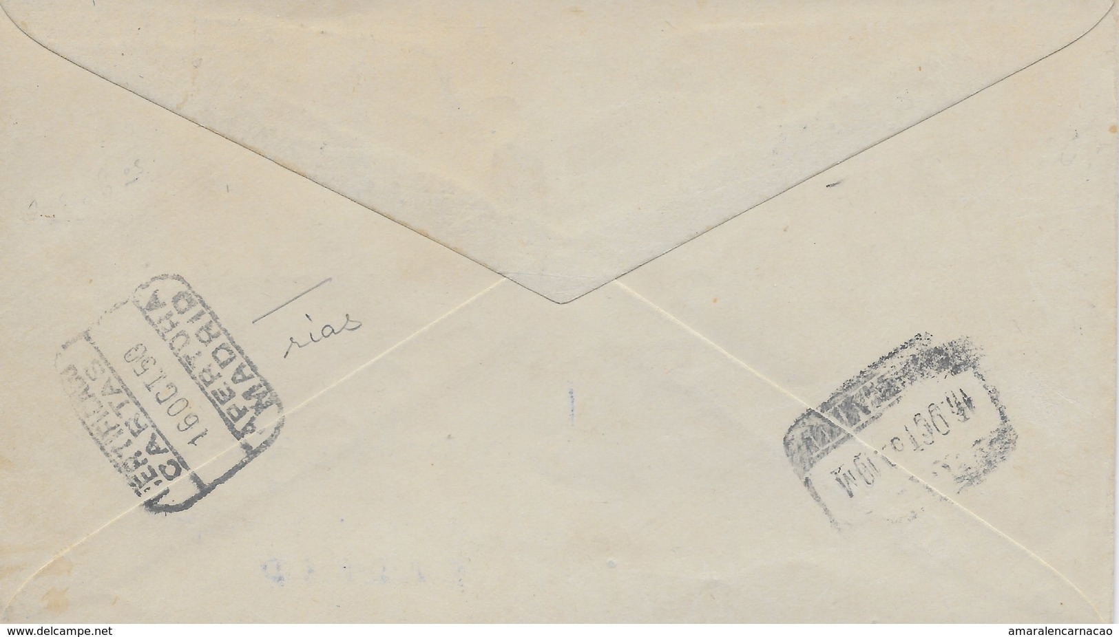 SELLOS-TIMBRES- CARTA CERTIFICADA CON OBLITERACIÓN DEL 1º. DÍA- ESPAGNE - ESPAÑA -1950 - CENTENARIO DEL SELLO ESPAÑOL - - Cartas & Documentos