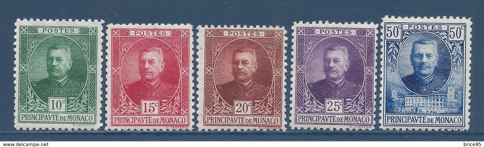 Monaco - YT N° 65 à 69 - Neuf Avec Charnière - 1923 Et 1924 - Neufs