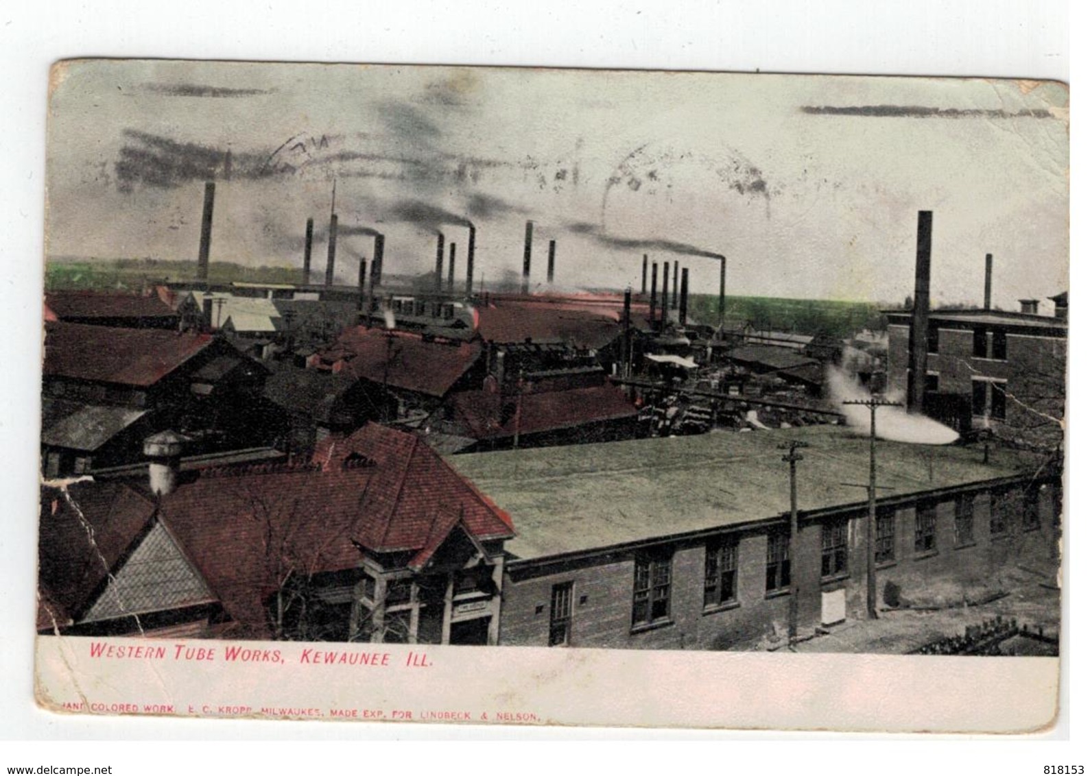 KEWANEE ILL  WESTERN TUBE WORKS  1908 - Autres & Non Classés