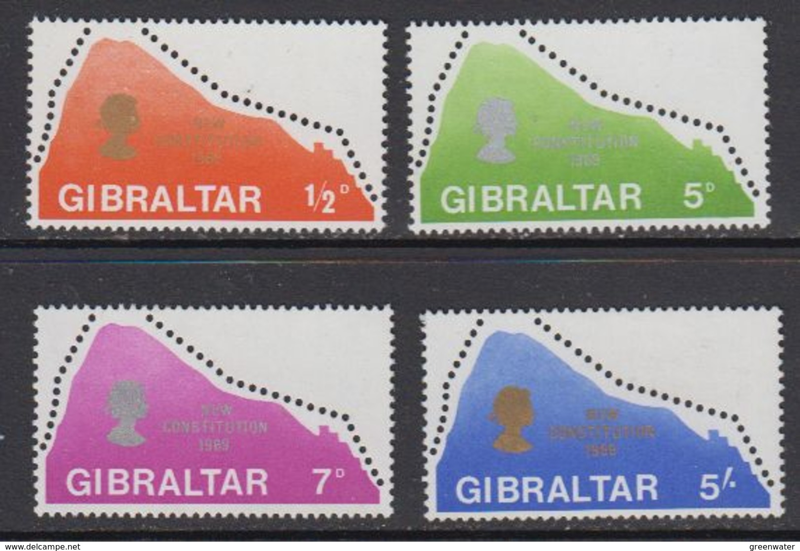 Gibraltar 1969 New Constitution 4v  ** Mnh (41504) - Gibraltar