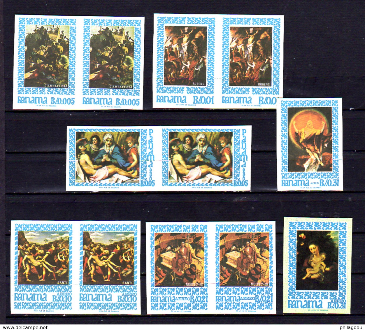 1966-67   Panama, Peintures De Albrecht, Vinci, Raffael, MI 873-875**966/71**, - America (Other)