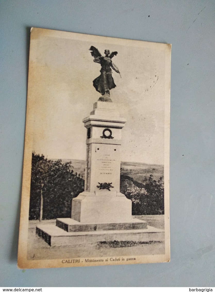 CARTOLINA CALITRI - MONUMENTO AI CADUTI IN GUERRA - Avellino