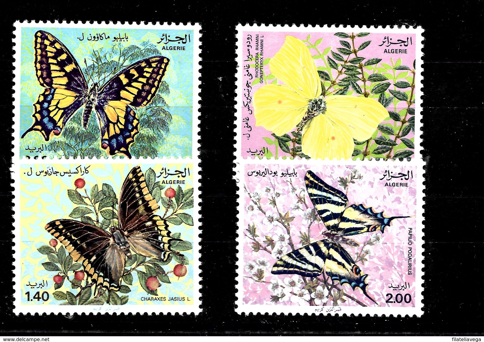 Serie De Argelia Nº Yvert 740/43 ** MARIPOSAS (BUTTERFLIES) - Argelia (1962-...)