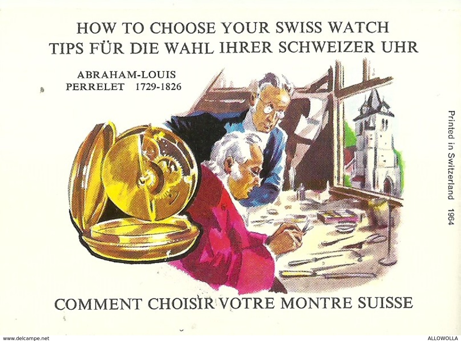 2030 "BROCHURE 1964:HOW TO CHOOSE YOUR SWISS WATCH-COME SCEGLIERE IL VOSTRO OROLOGIO SVIZZERO " ORIGINALE - Altri & Non Classificati