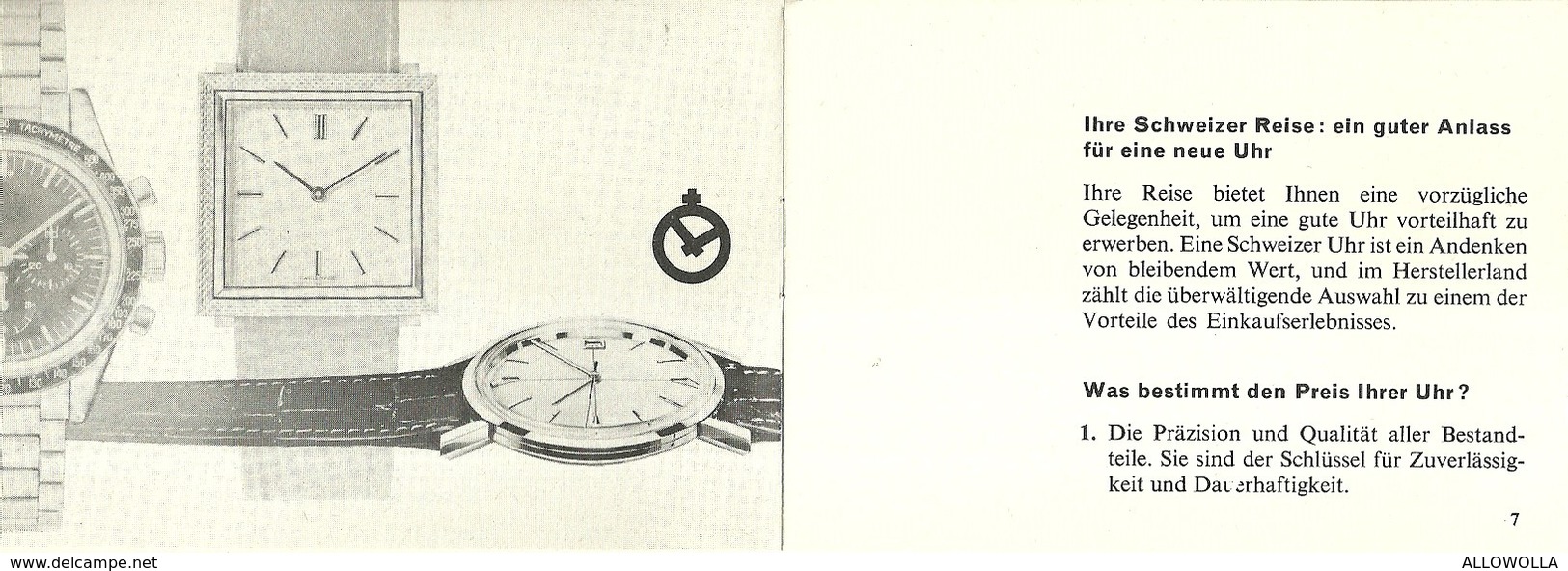 2030 "BROCHURE 1964:HOW TO CHOOSE YOUR SWISS WATCH-COME SCEGLIERE IL VOSTRO OROLOGIO SVIZZERO " ORIGINALE - Altri & Non Classificati