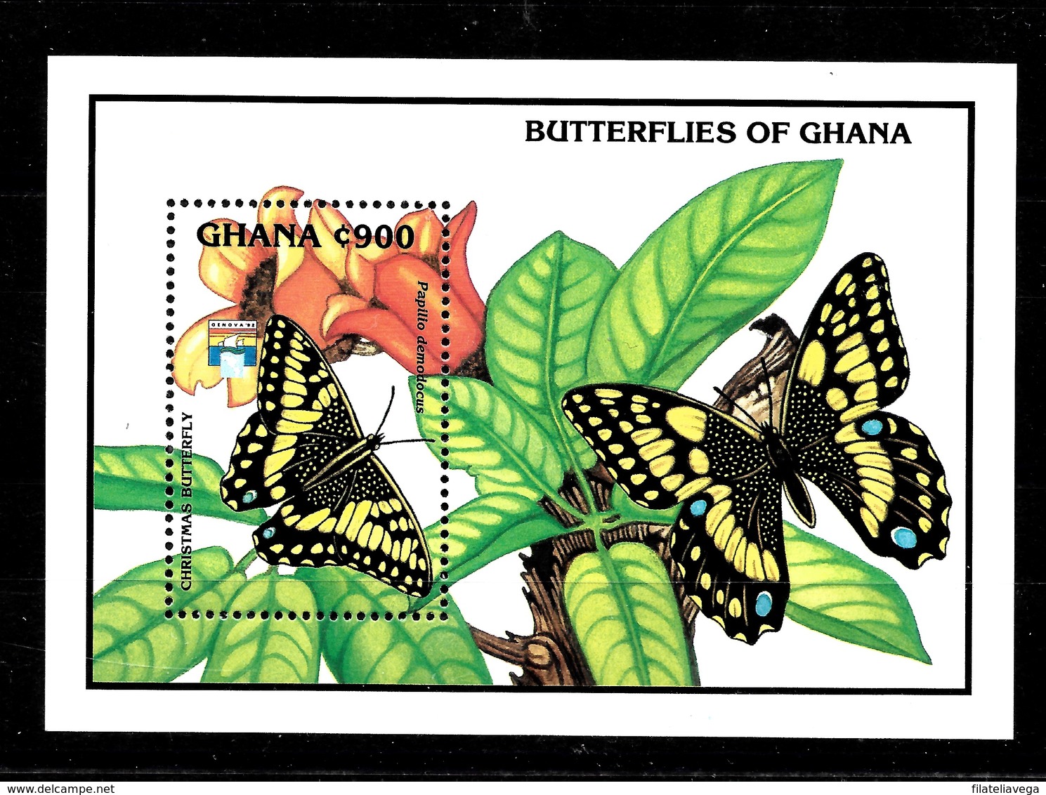 Hoja Bloque De Ghana Nº Yvert HB-190 ** MARIPOSAS (BUTTERFLIES) - Ghana (1957-...)