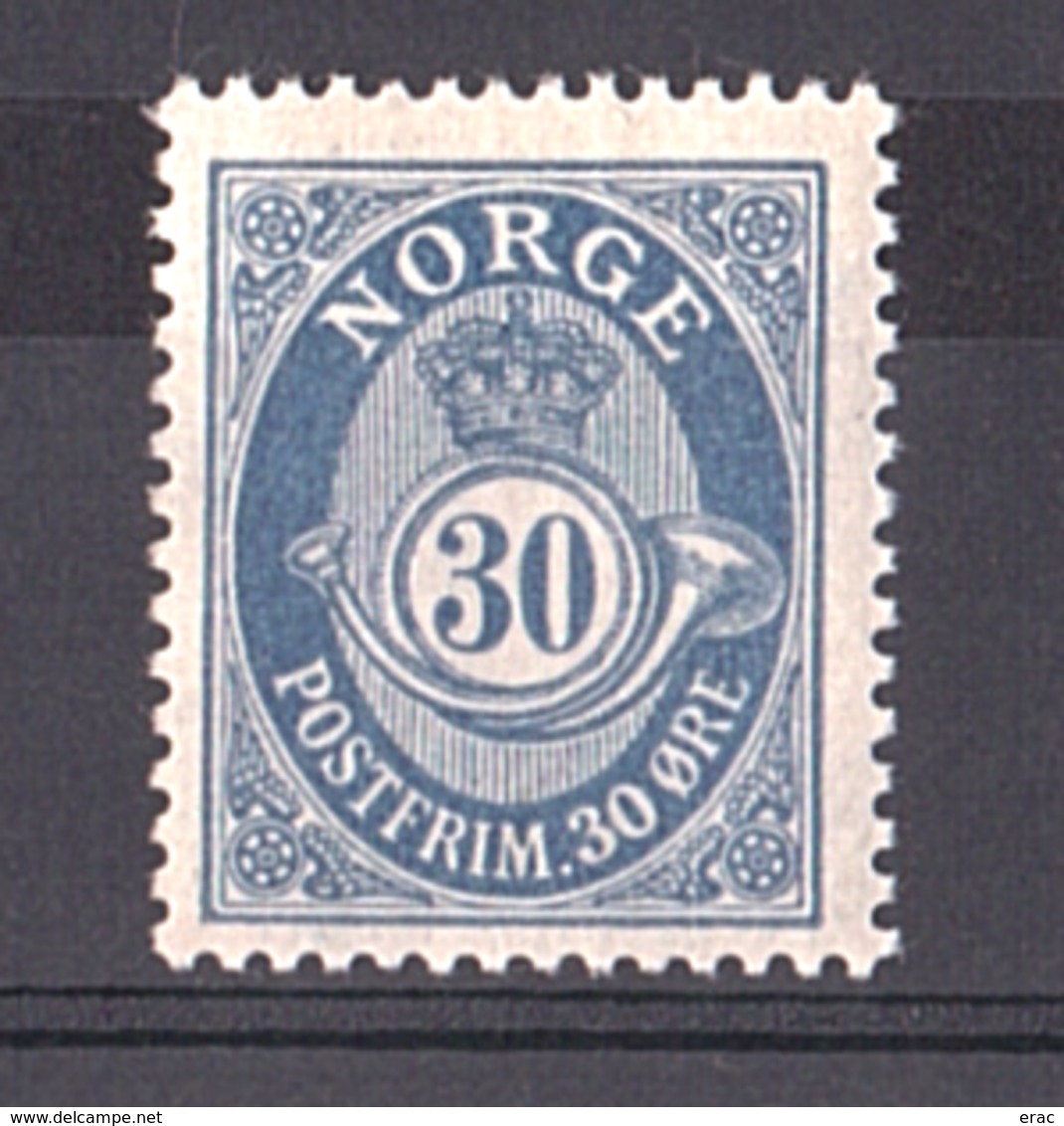 Norvège - 1921/29 - N° 95A - Neuf * - Cor De Poste - Ungebraucht