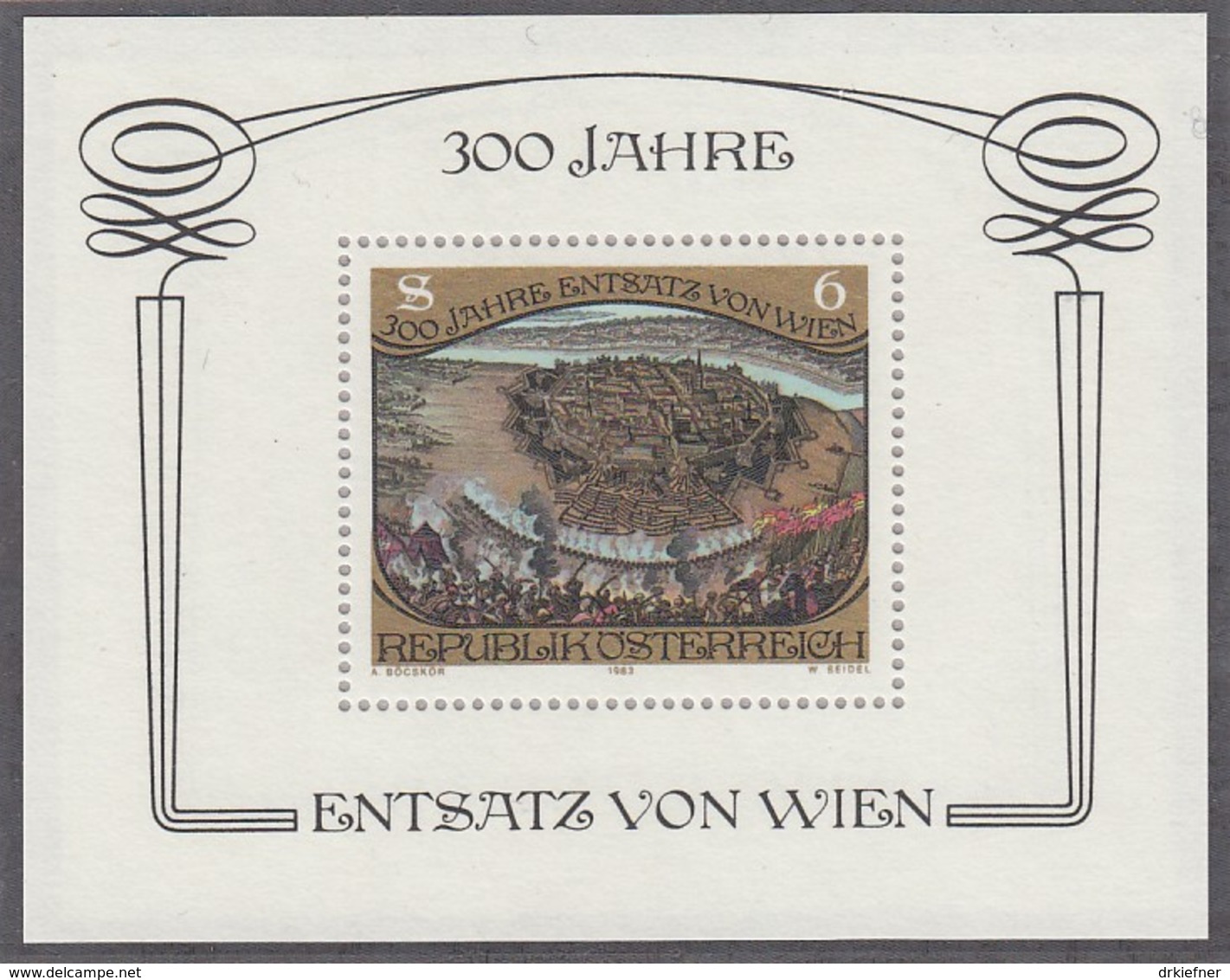 ÖSTERREICH Block 6, Postfrisch **, 1000 Jahre Sieg über Die Türken, 1983 - Blocks & Sheetlets & Panes