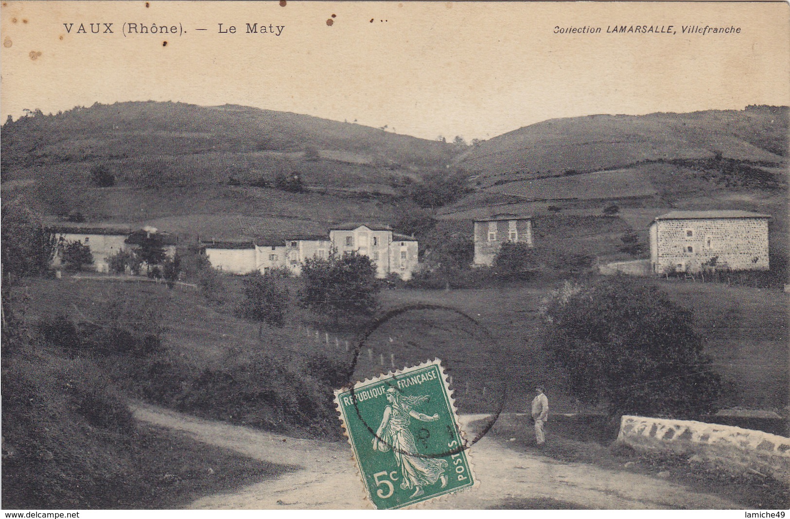 VAUX (Rhône) Le Maty  Circulée Timbrée - Vaux-en-Velin