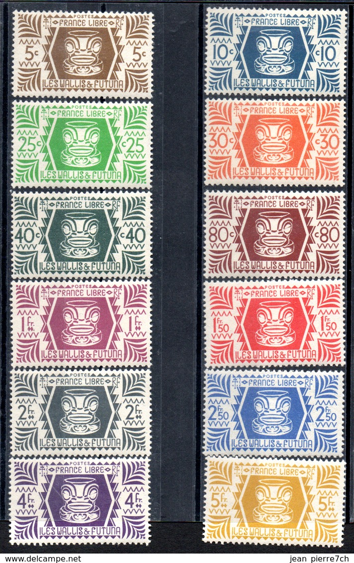 Wallis & Futuna Y&T 133* - 146*, 148* - 155* - Unused Stamps