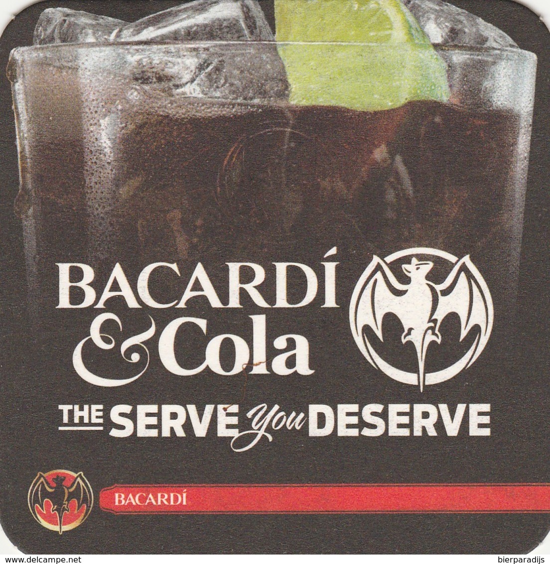 Coca Cola  Bacardi     Viltje  - Coaster  - Recto Verso - Sous-bocks