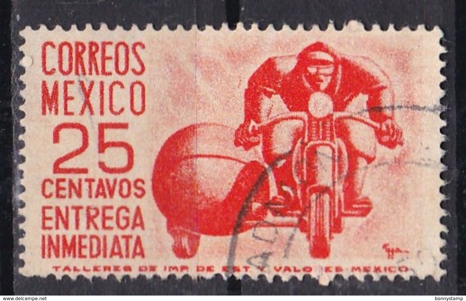 Messico, 1950/51 - 25 Cent Special Delivery Messenger, Redrawn - Nr.E12 Usato° - Messico