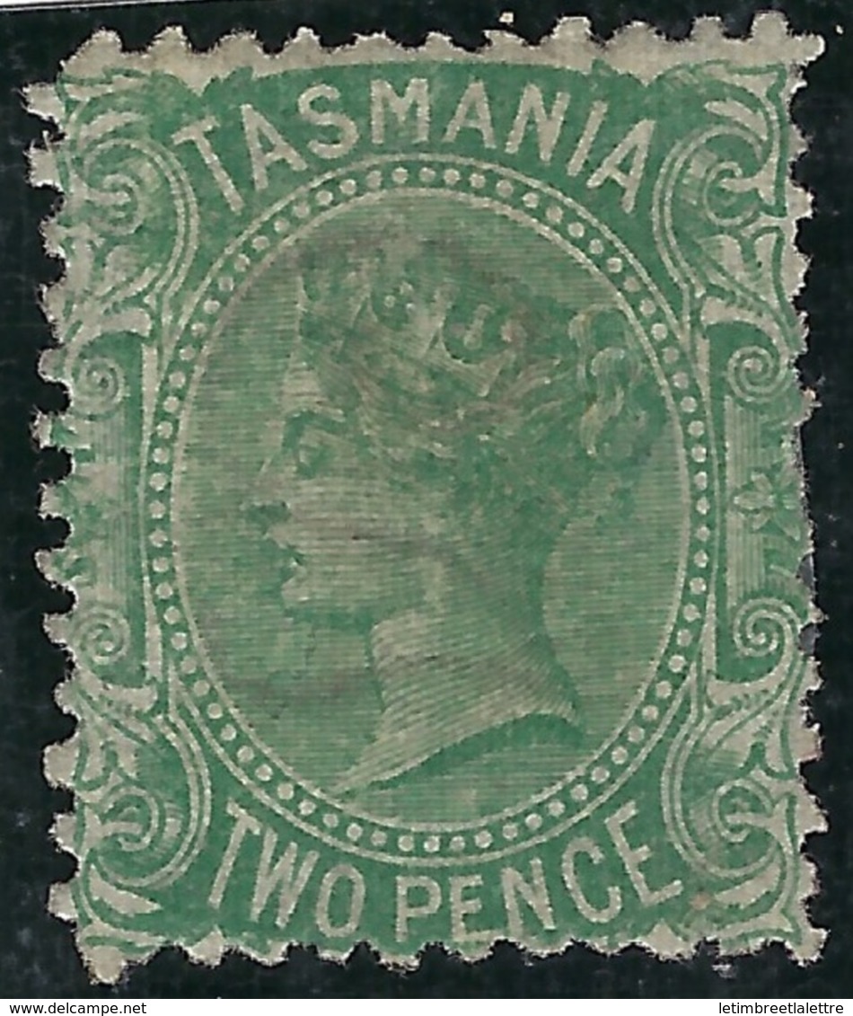 Tasmanie - N° 24 * - Neuf Avec Charnière - TB - Vert Jaune - - Mint Stamps
