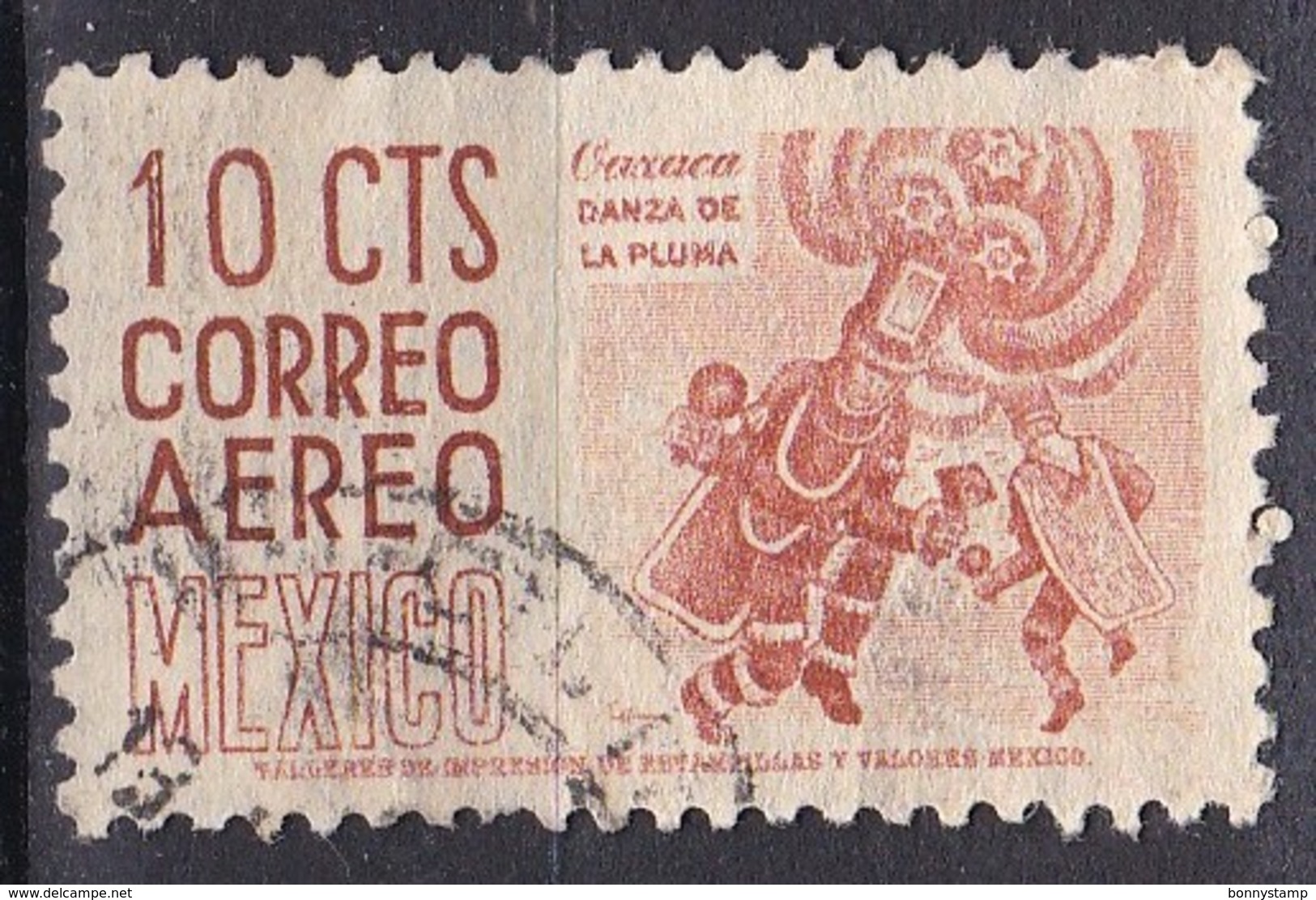 Messico, 1950/52 - 10c Oaxaca, Dance - Nr.C187 Usato° - Messico