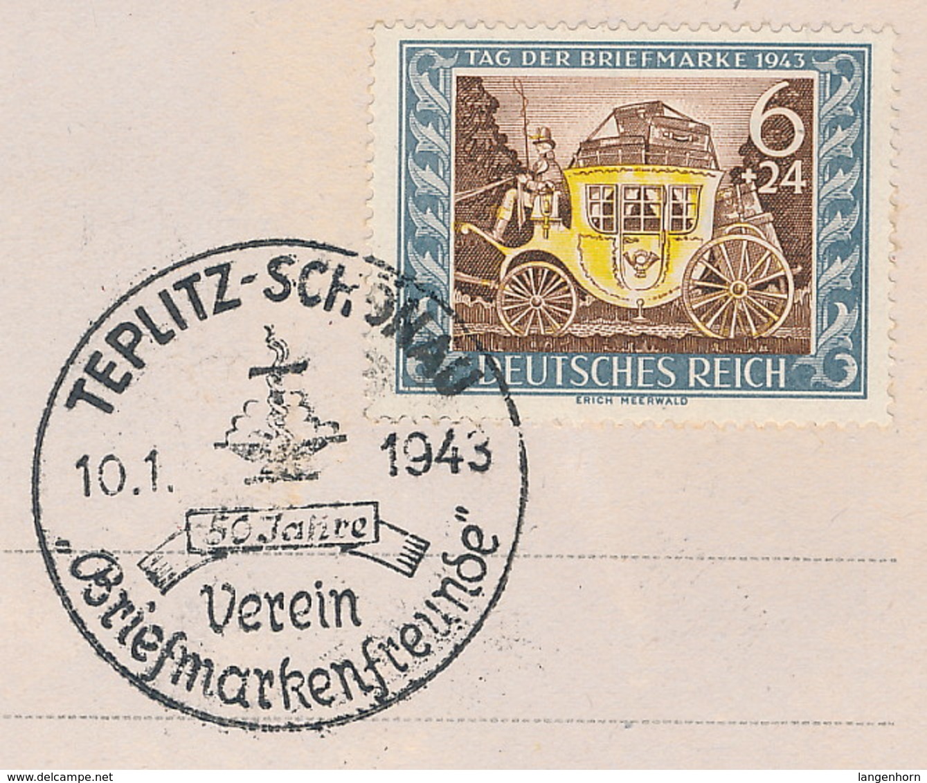 D. Reich Nr. 828 Auf Auf Ersttagskarte - Gebraucht