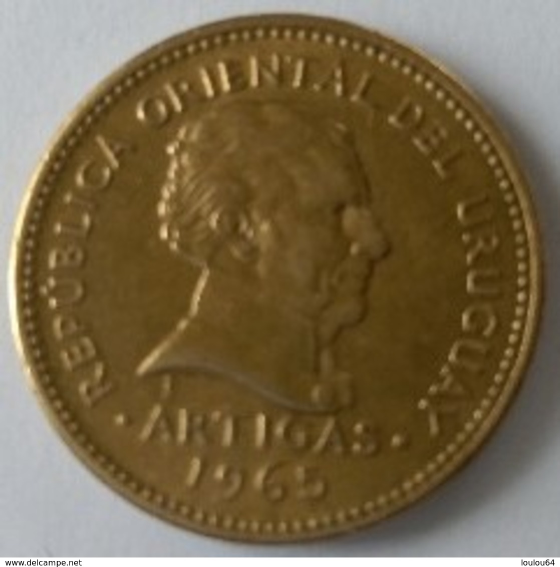 URUGUAY - 1 Peso 1965 - Cu-Alu - - Uruguay