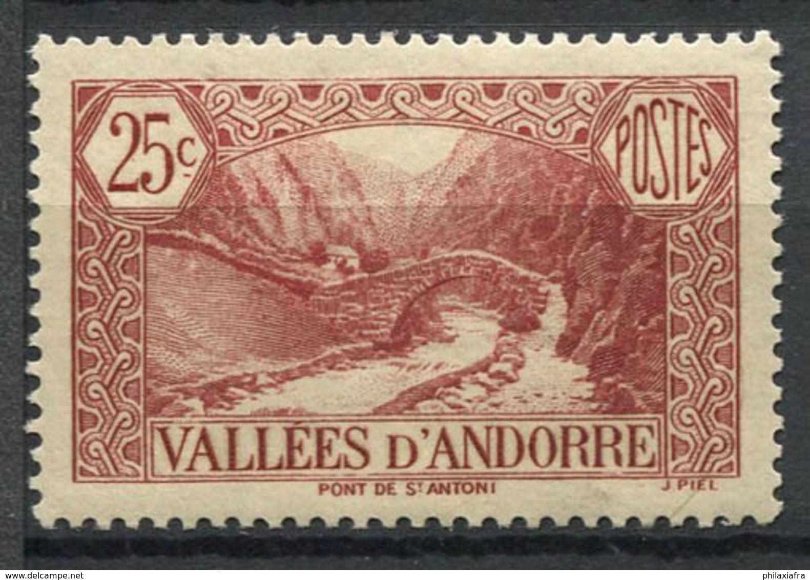 Andorre Français 1937 Mi. 56 Neuf * 80% 25C, Paysages - Ungebraucht