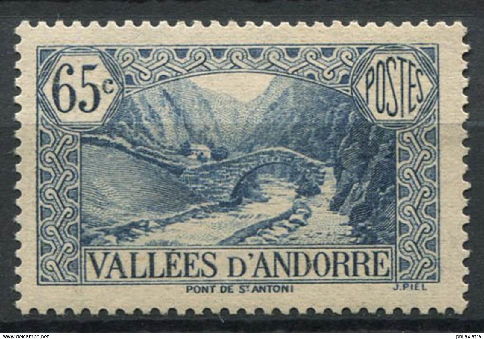 Andorre Français 1937 Mi. 64 Neuf * 100% 65C, Paysages - Neufs