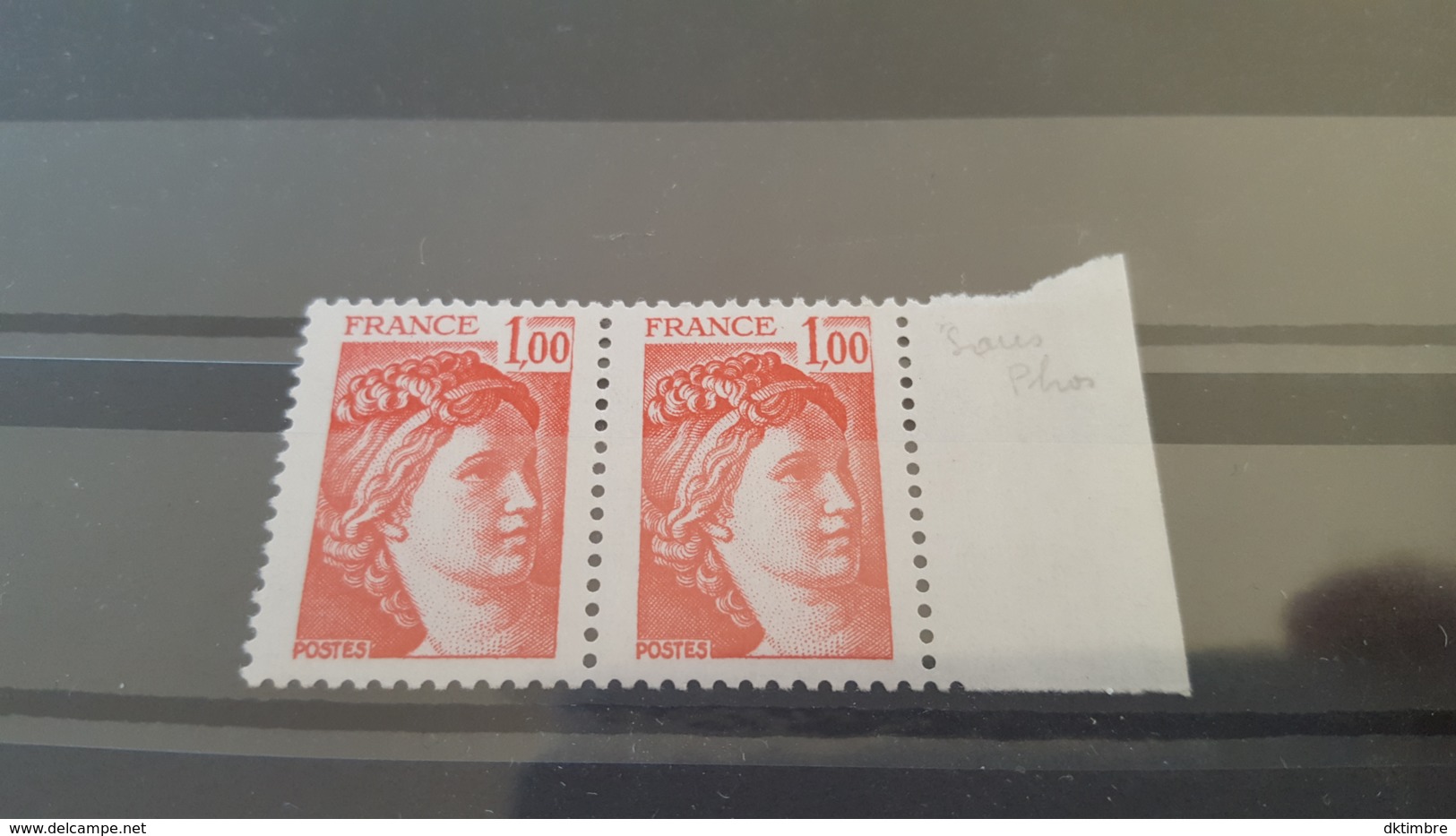 LOT 430642 TIMBRE DE FRANCE NEUF** LUXE VARIETE SANS PHOSP - Non Classés