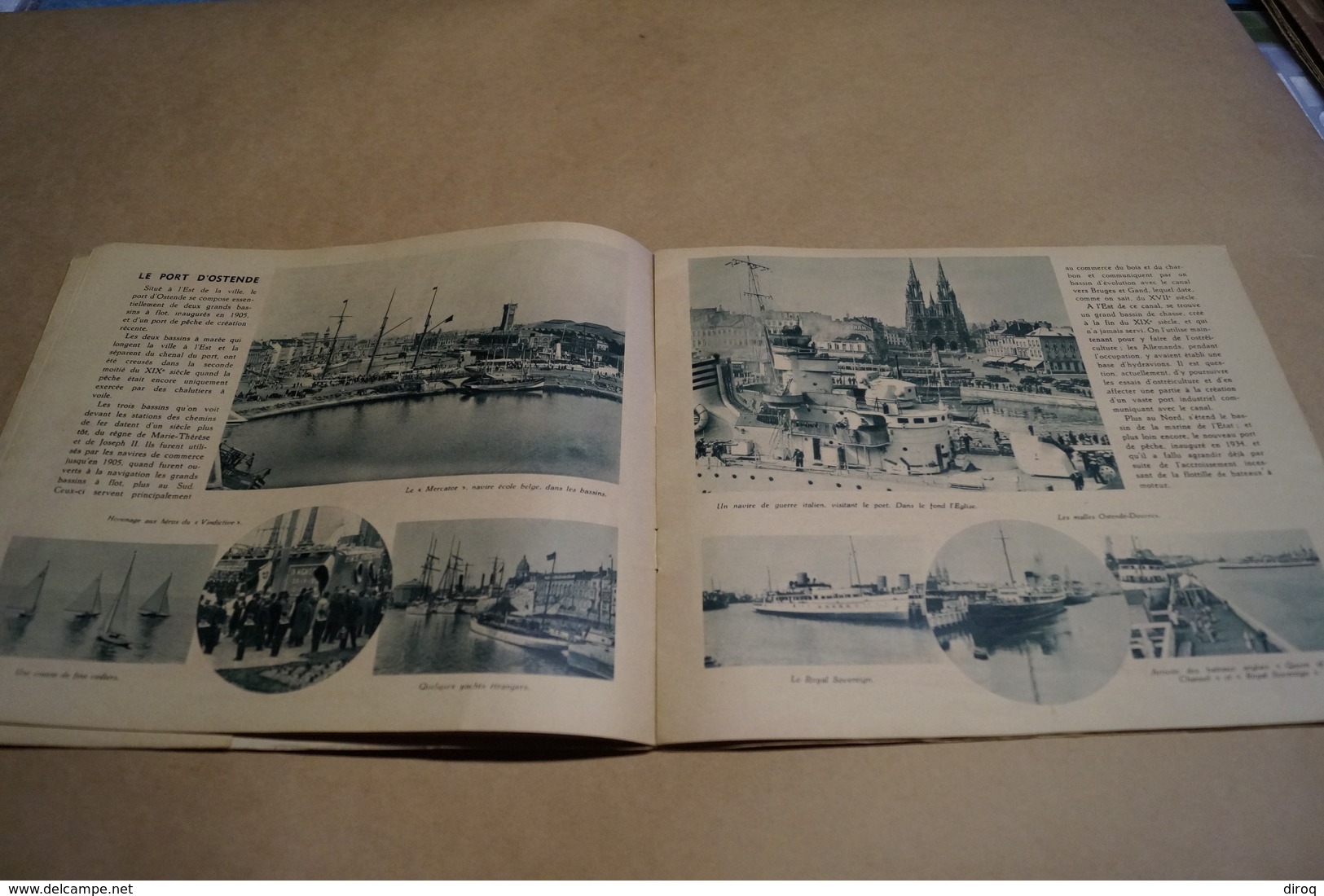 ancien ouvrage Exposition de Liège 1930,Ostende reine des plages,complet 26 Cm. sur 22 Cm.
