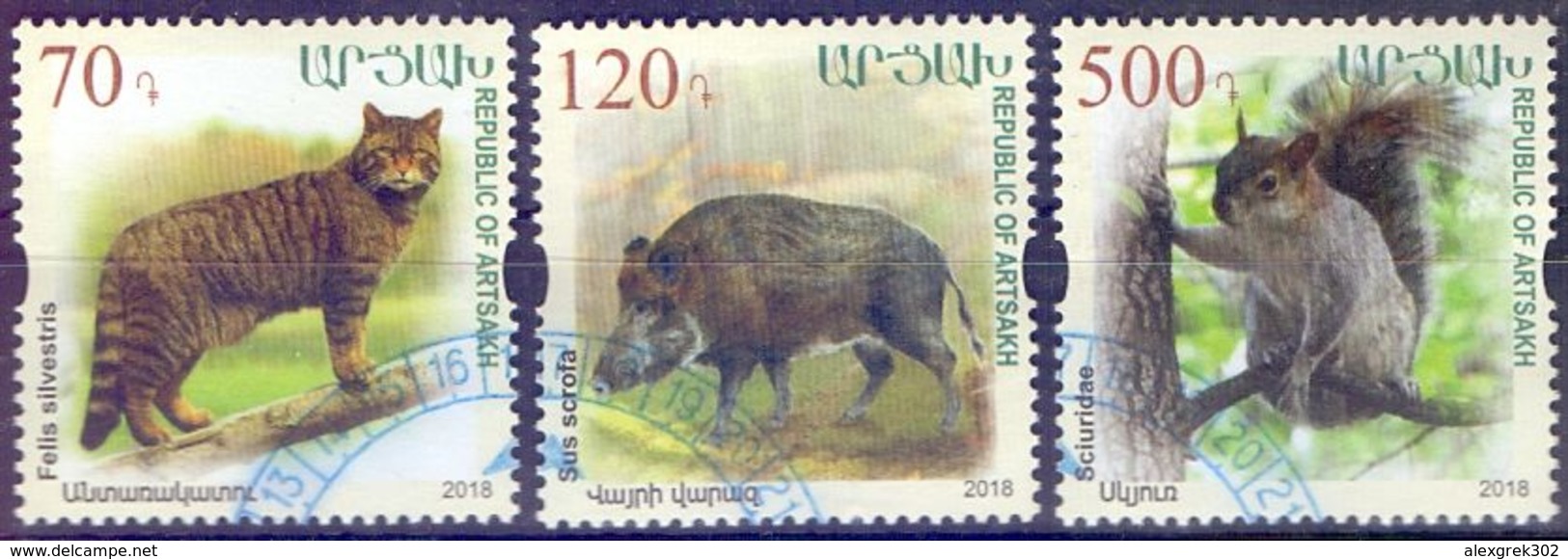 Used Armenia - Nagorno Karabakh Artsakh 2018, Fauna Of Nagorno-Karabagh 3V. - Arménie