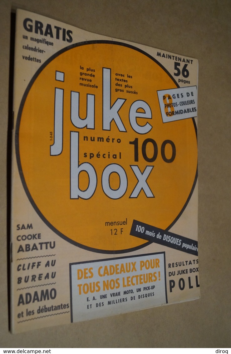 Juke-Box + Calendrier 1965,Spécial N° 100,complet Superbe état,Beatles,etc....vintage - Musique