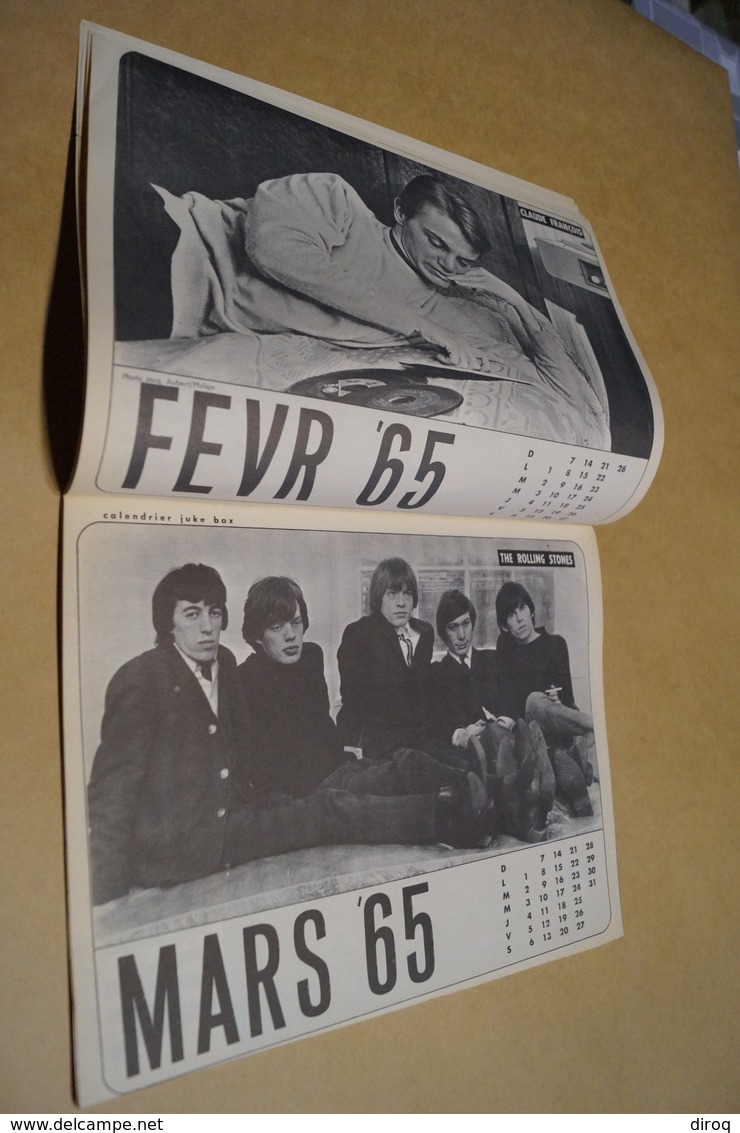 Juke-Box + calendrier 1965,Spécial N° 100,complet superbe état,Beatles,etc....vintage