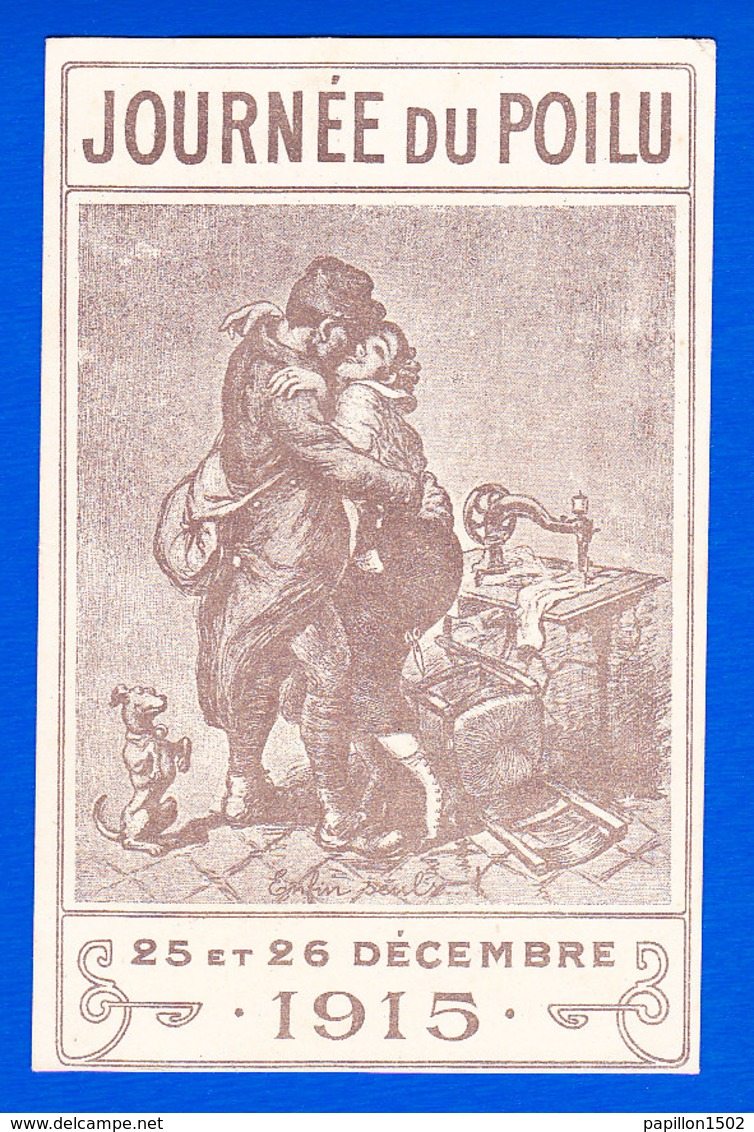 Milit-41P105 La Journée Du Poilu, 25 Et 26 Décembre 1915, Chien, Machine à Coudre, Cpa - Autres & Non Classés