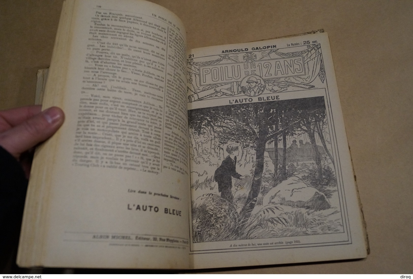 RARE,bel Ouvrage Complet Guerre 14-18,un Poilu De 12 Ans,par Arnold Galopin,du N° 1 Au 50,bel état De Collection - 1914-18