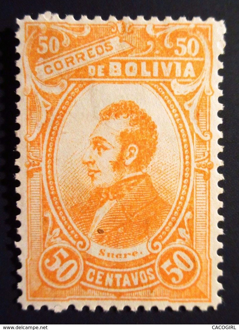 1897 Bolivie Yt 51 . Mi 50. Sn 52 . Antonio Jos'e De Sucre . Neuf  Charnière - Bolivie