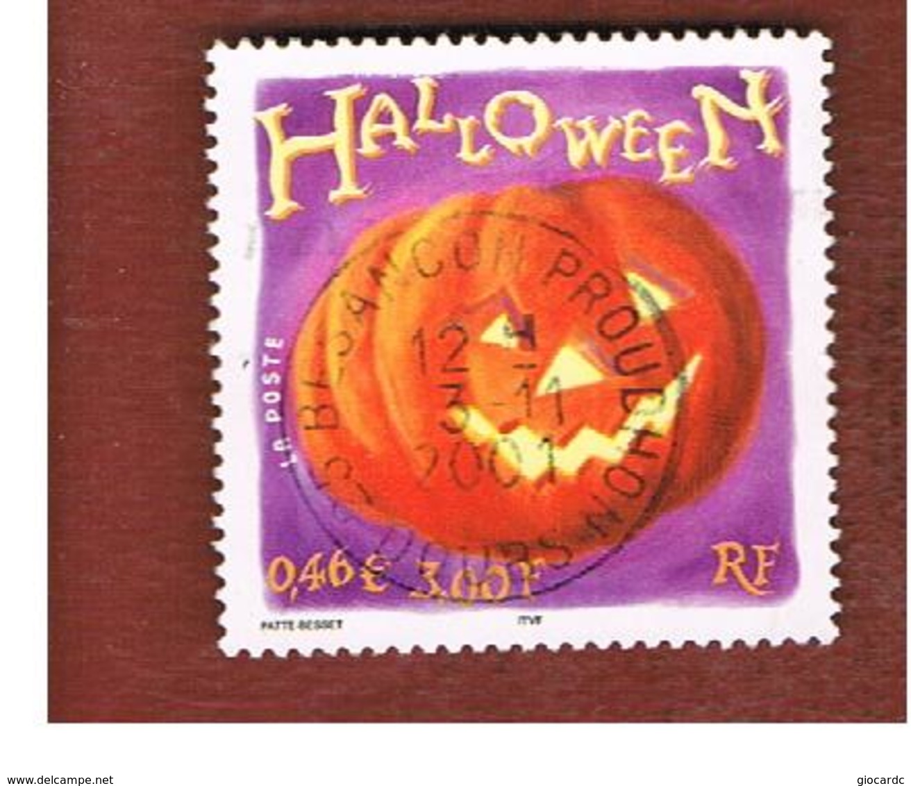 FRANCIA (FRANCE) - SG 3758  - 2001 HALLOWEEN  - USED - Usati